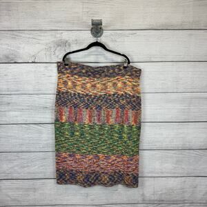 Fashion To Figure Gabrielle Union Colorful Marled Knit Pencil Skirt Size 4X